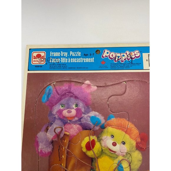 Vintage 1986 Whitman Golden Popples Frame Tray Puzzle - Picture 3 of 3